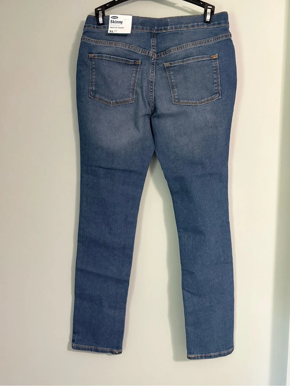 NWT Old Navy Girls Skinny Built-In Tough Pull-On Jeans XL 14